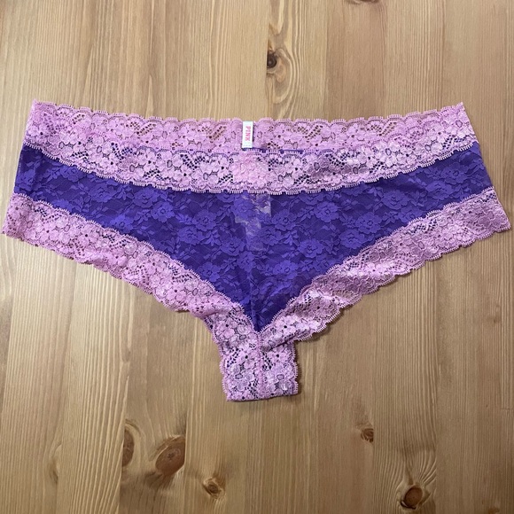 NWT Victoria’s Secret PINK Lace Cheeky Set L - Picture 6 of 10